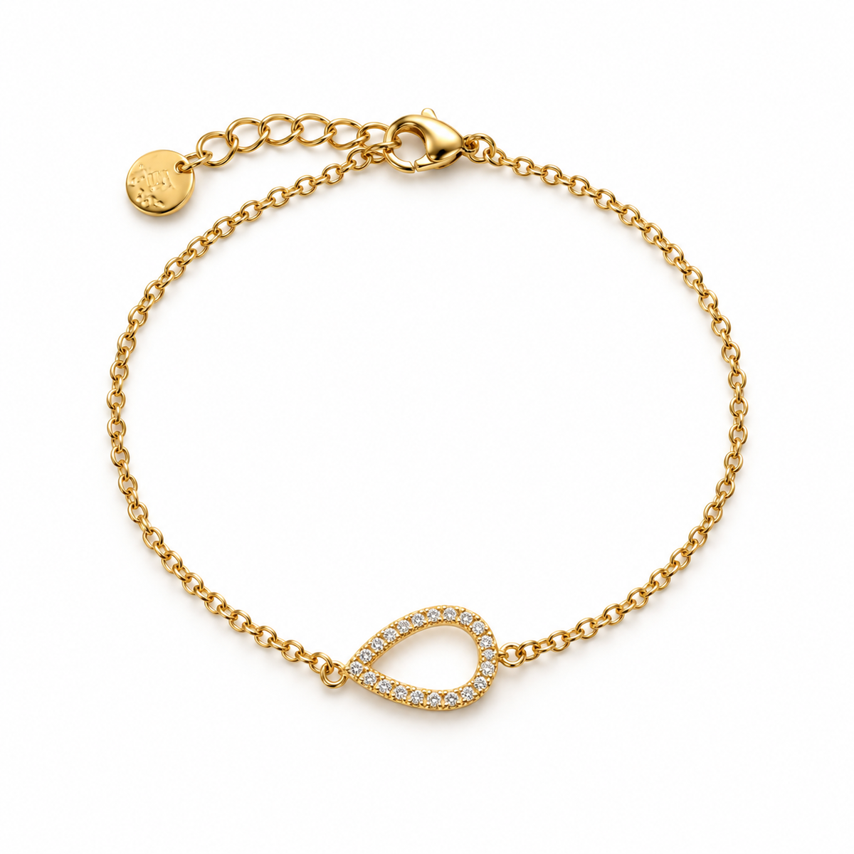 Bracelet larme éternelle - doré