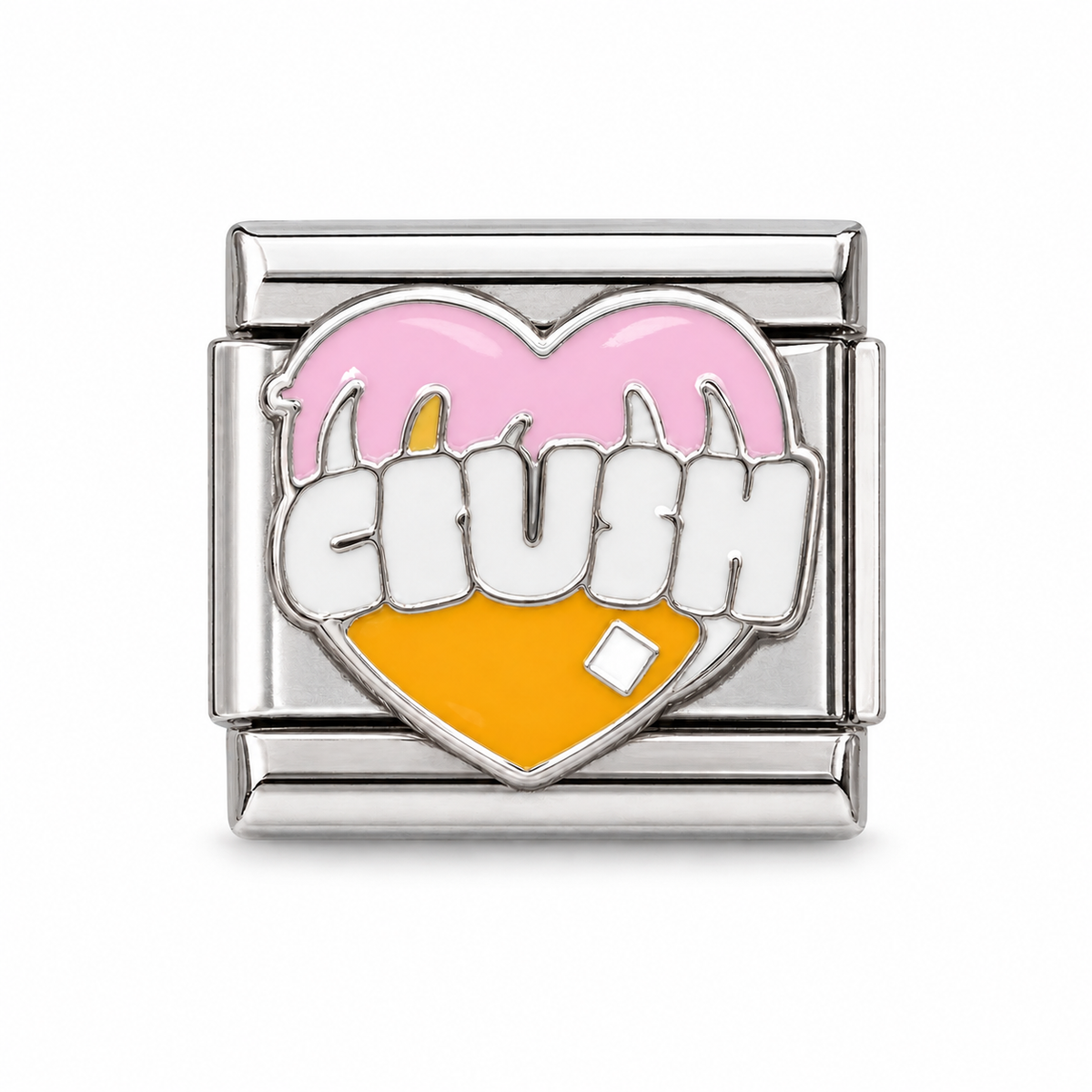 Charm italien Crush - argenté