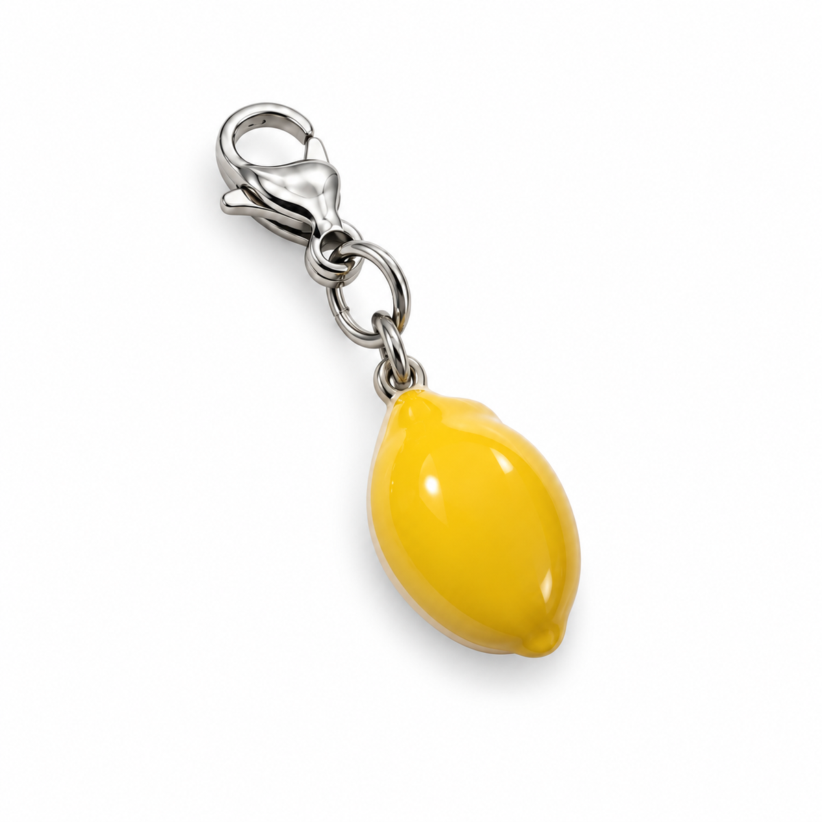 Charm Citron relief - argenté