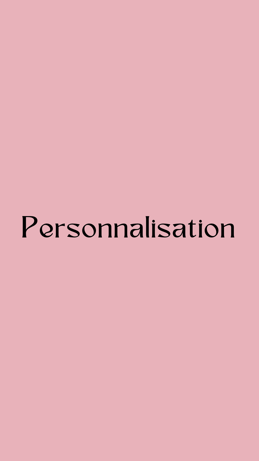 Personnalisation 1