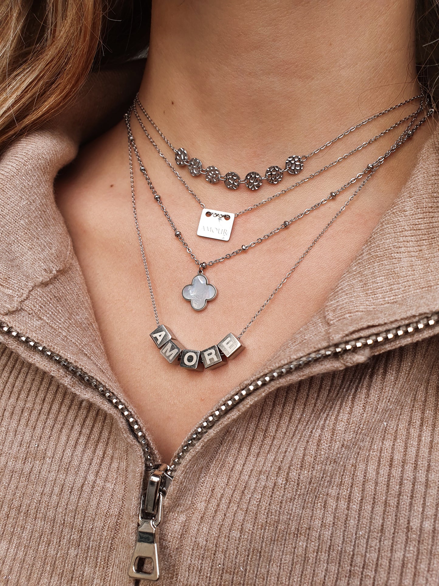 Collier AVA - argenté