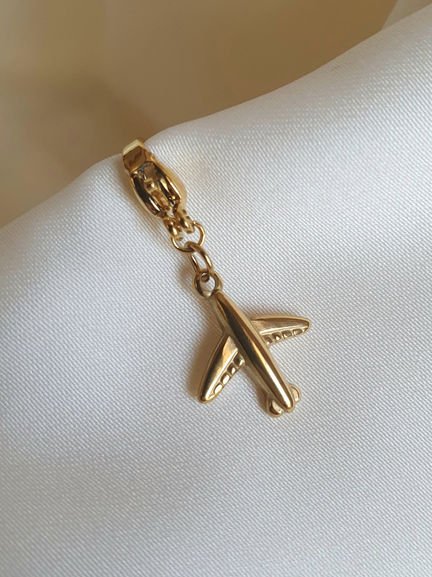 Charm avion - doré