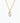 Collier initiale en strass - doré