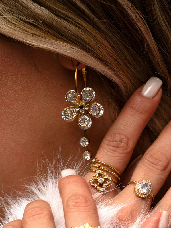 Boucles d’oreilles FLORYA - doré