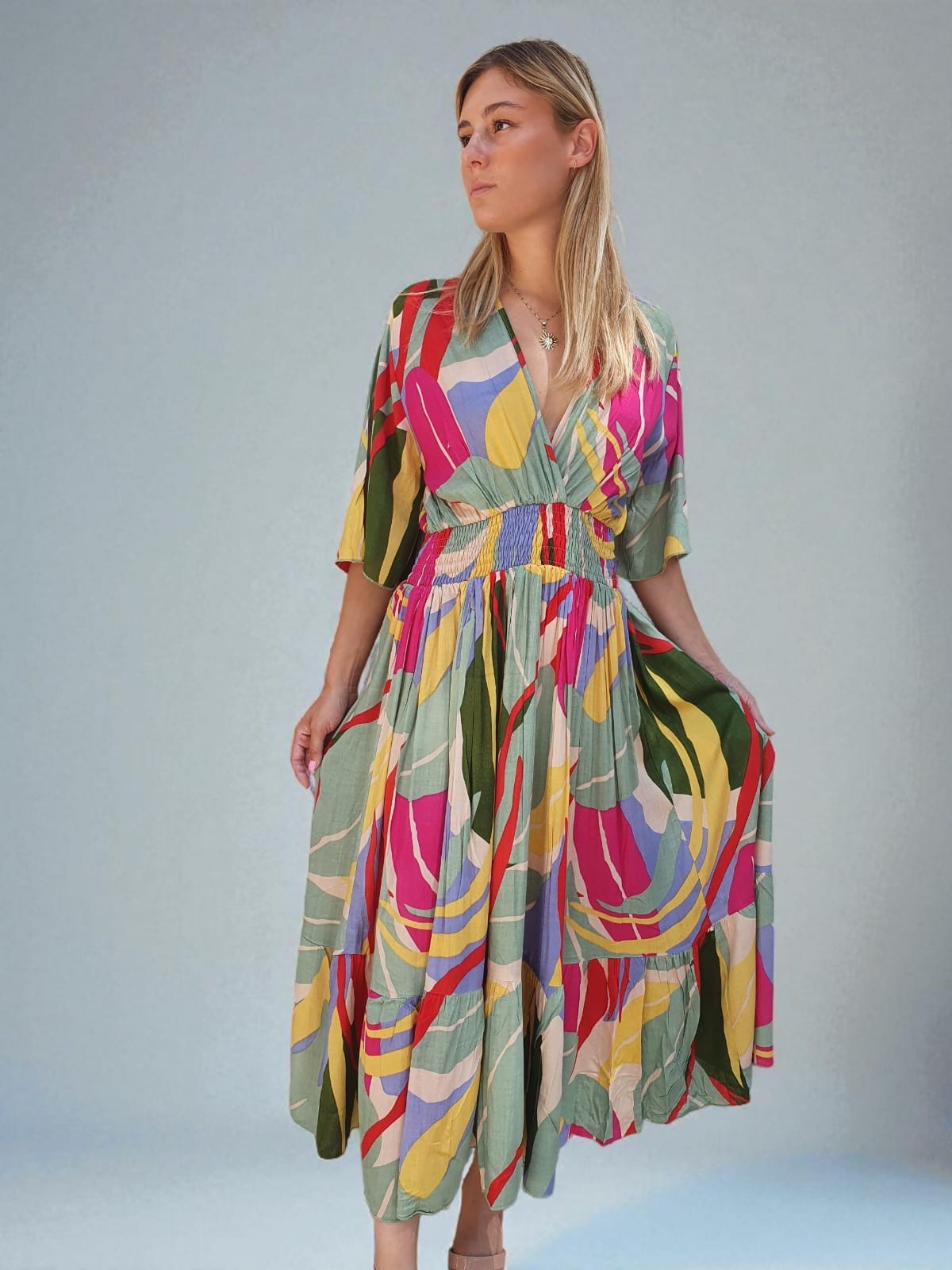 Robe multicolore
