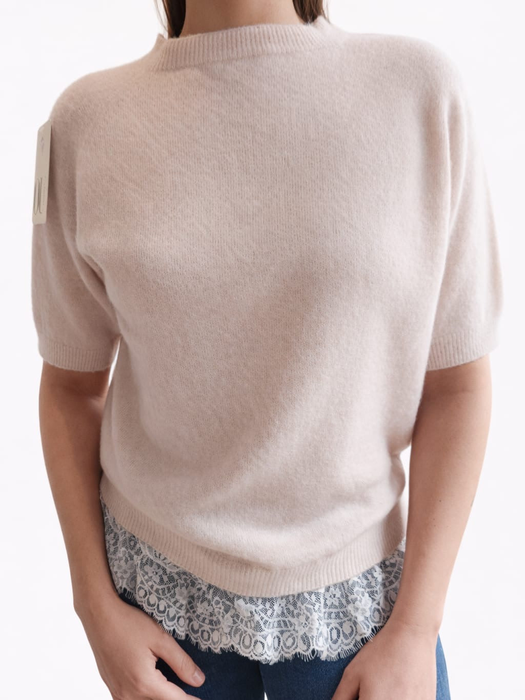 Tee-shirt Dentelle ROMANE | Coloris au choix