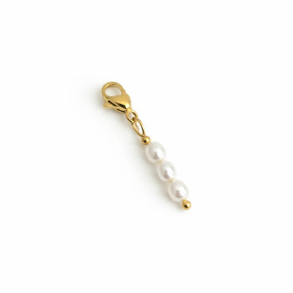 Charm trio de perles d'eau douce - doré