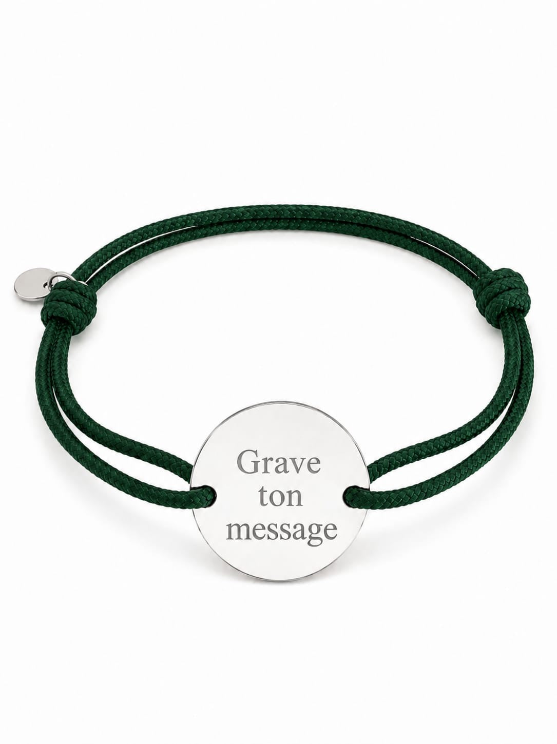 Bracelet cordon a graver - argenté | Coloris au choix