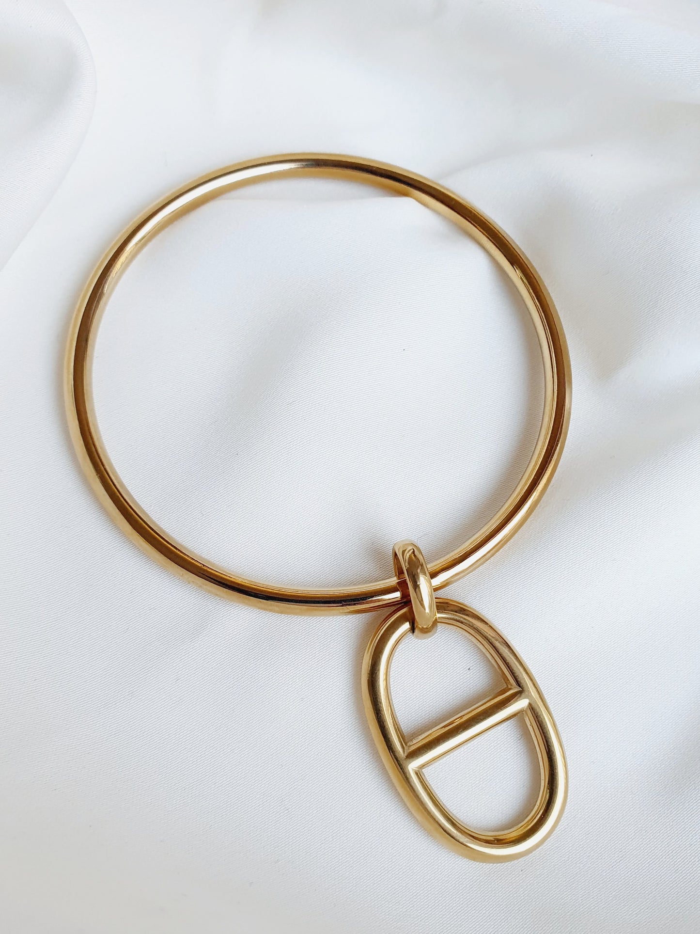 Bracelet jonc breloque AGATA Taille 2 - doré