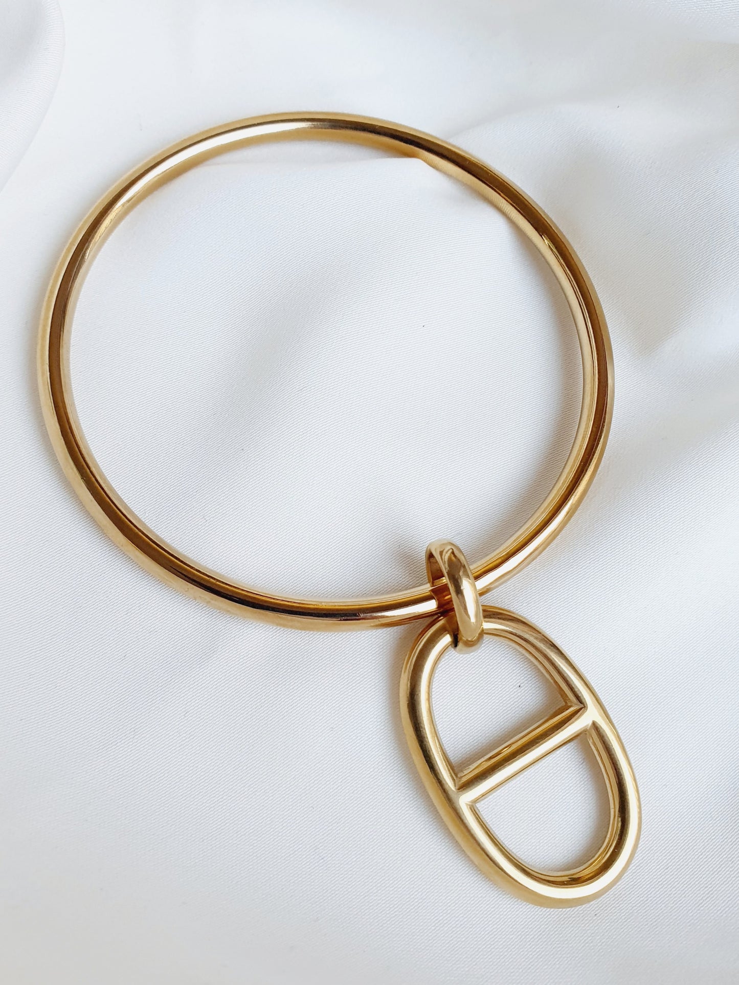 Bracelet jonc breloque AGATA Taille 2 - doré
