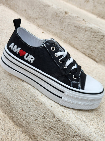 Baskets Amour - noires