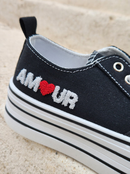 Baskets Amour - noires