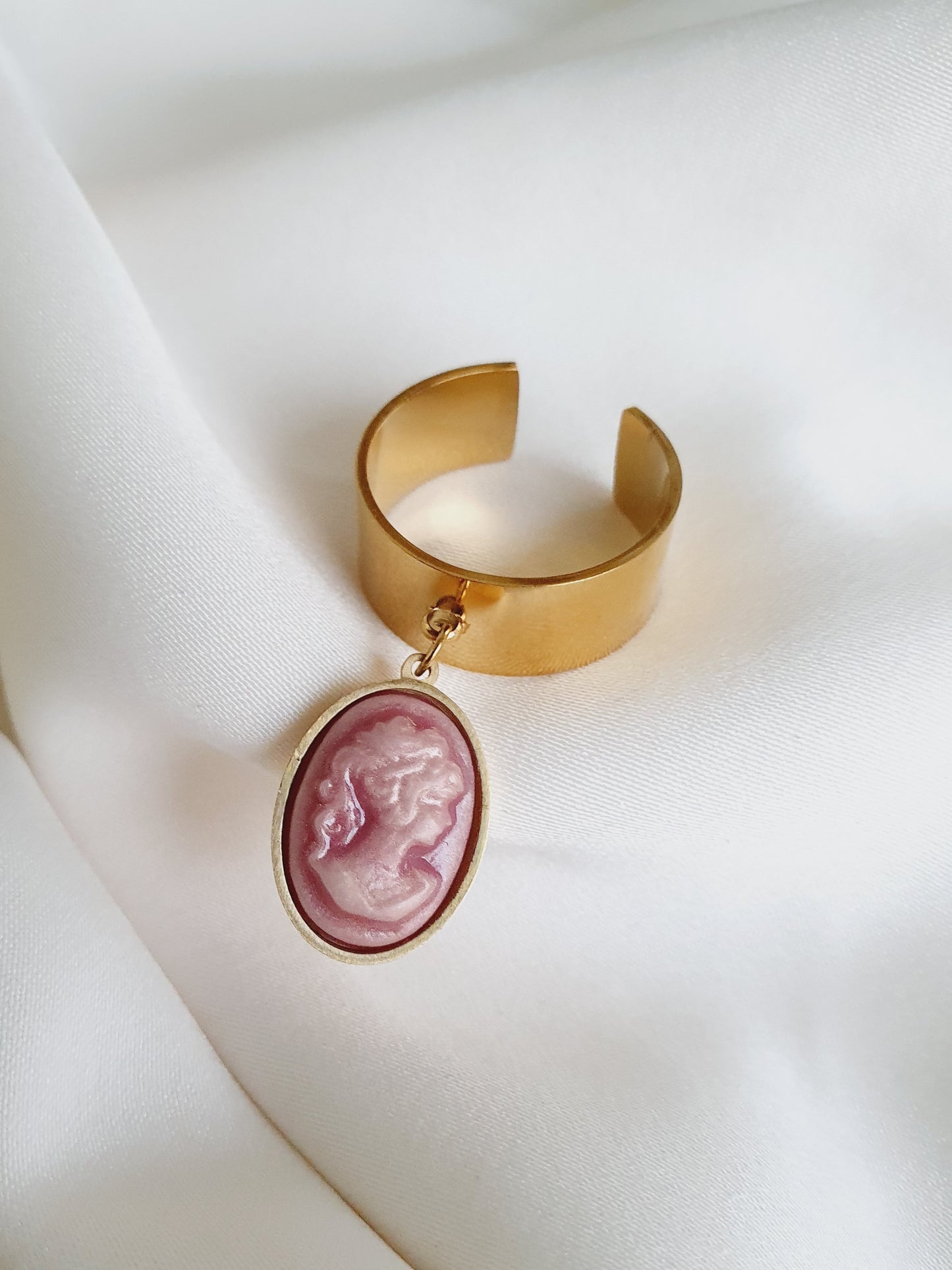 Bague breloque HAZEL - doré/rose