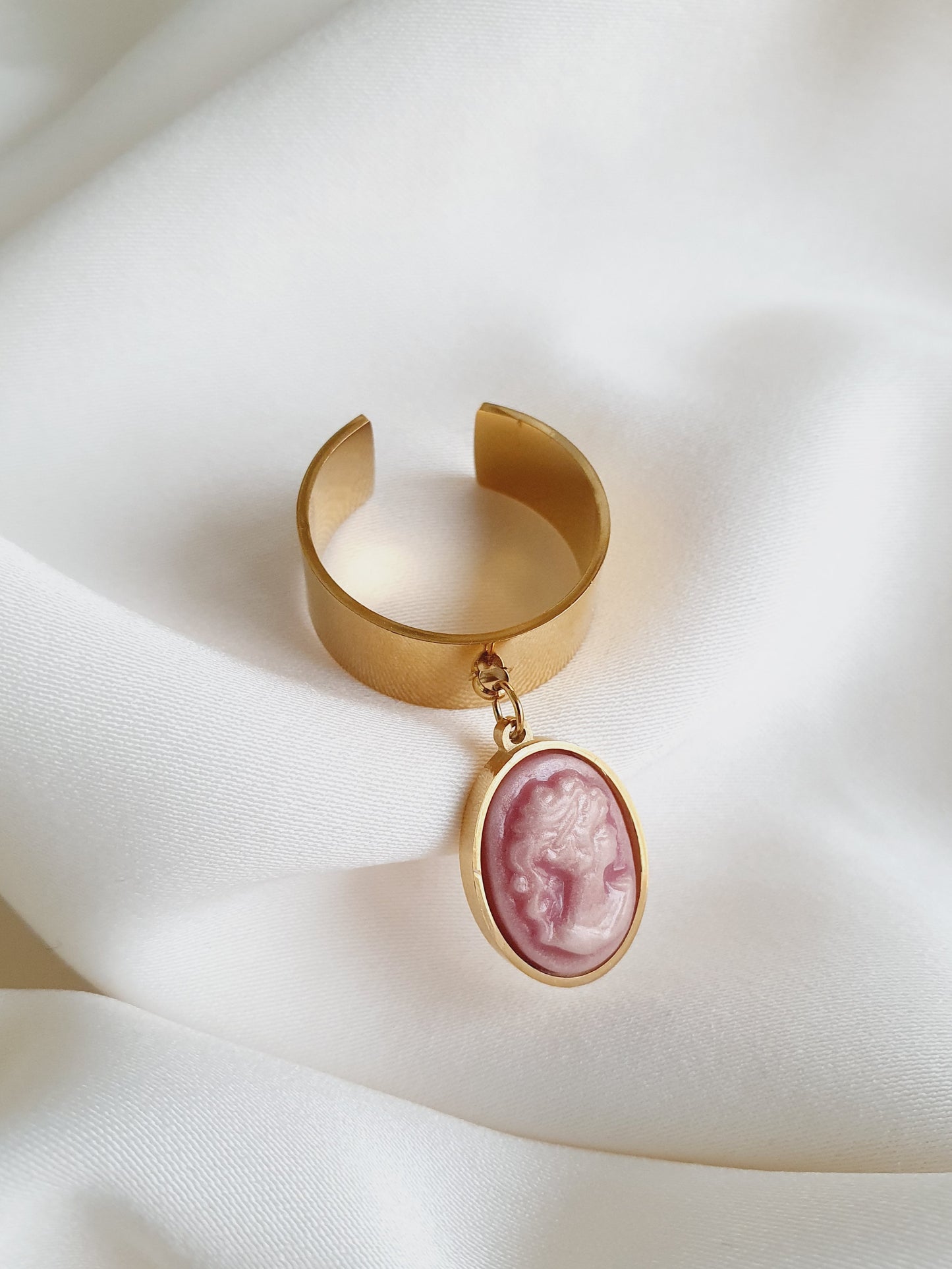 Bague breloque HAZEL - doré/rose