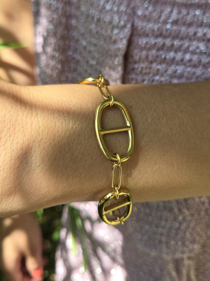 Bracelet maille marine prestige