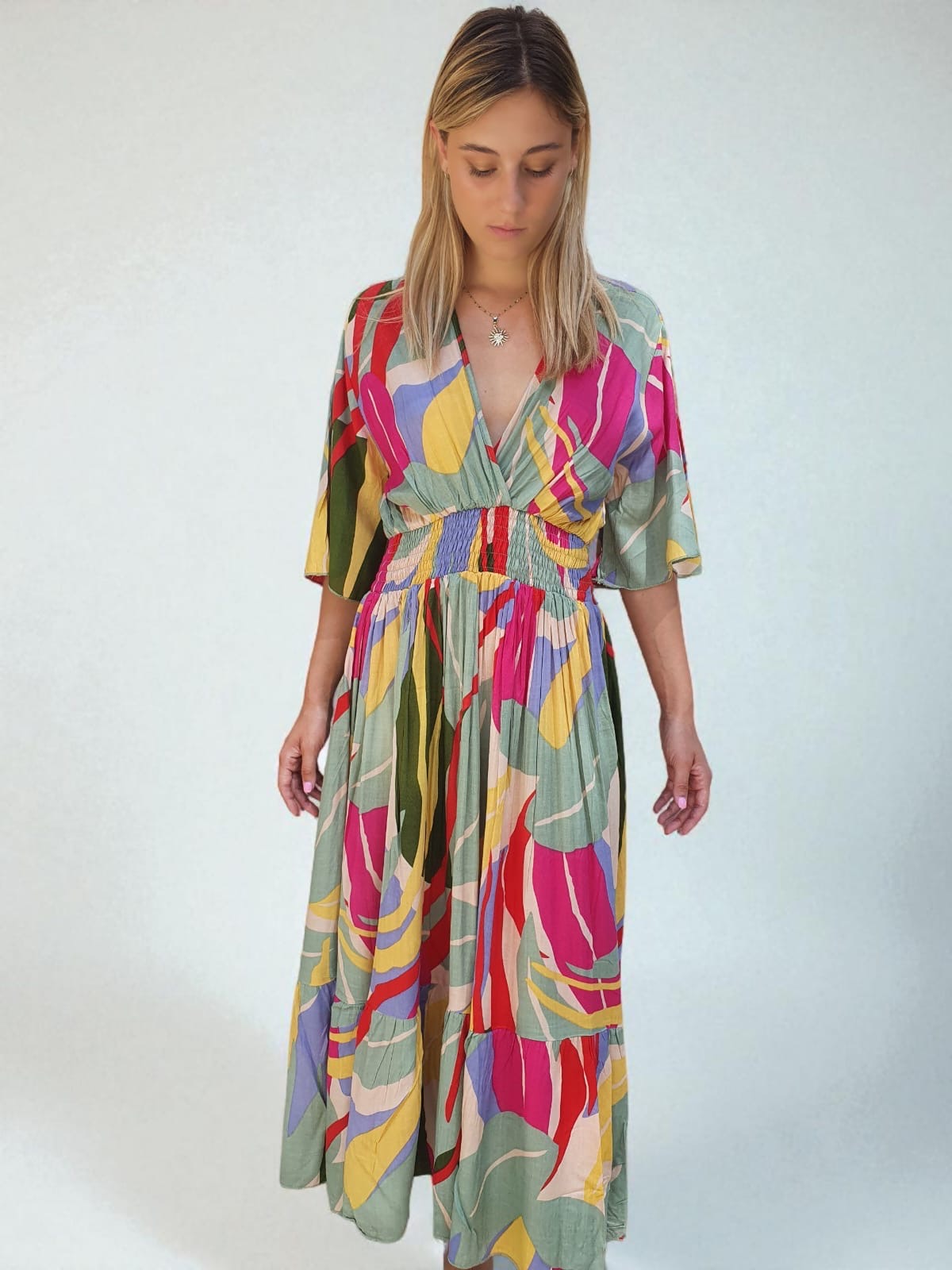 Robe multicolore