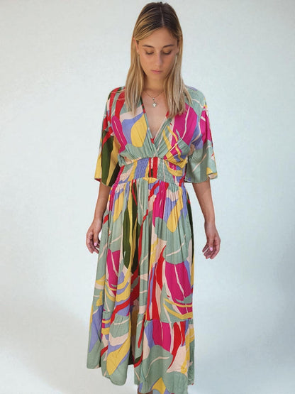 Robe multicolore