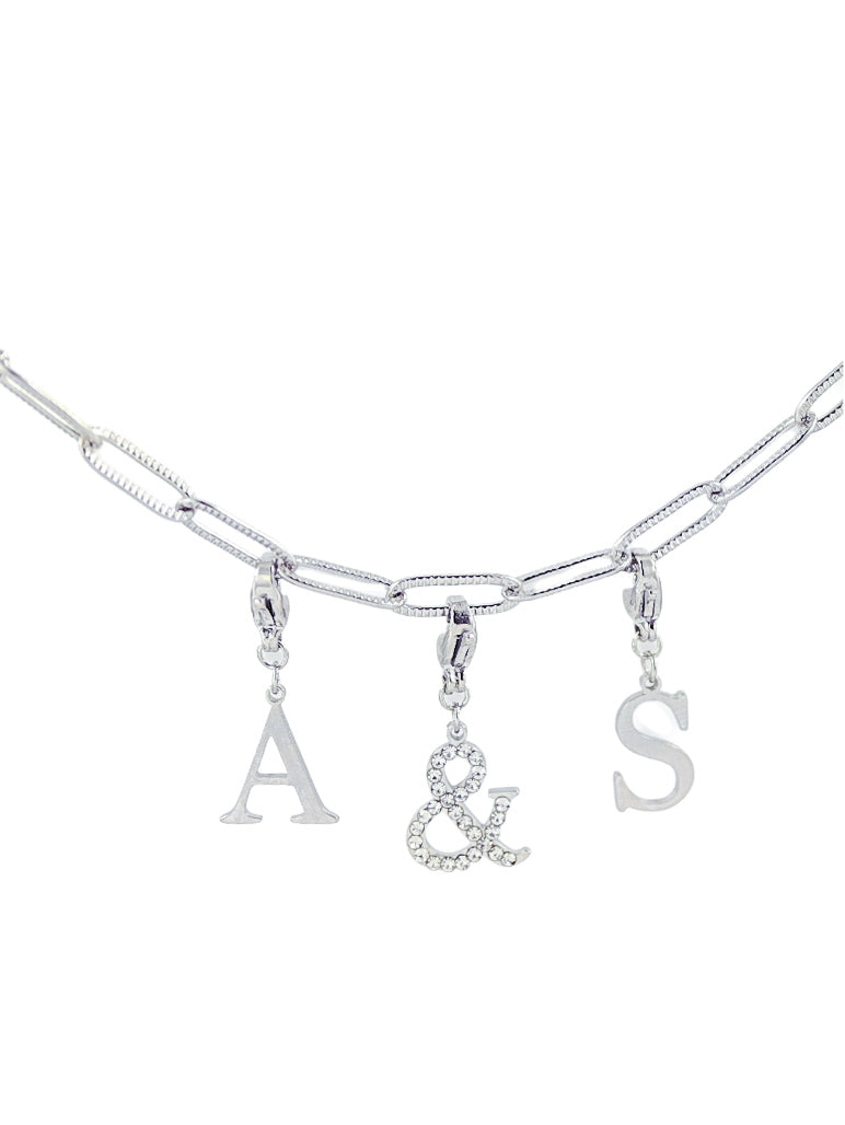 Collier "Toi & Moi" - zircons/argenté
