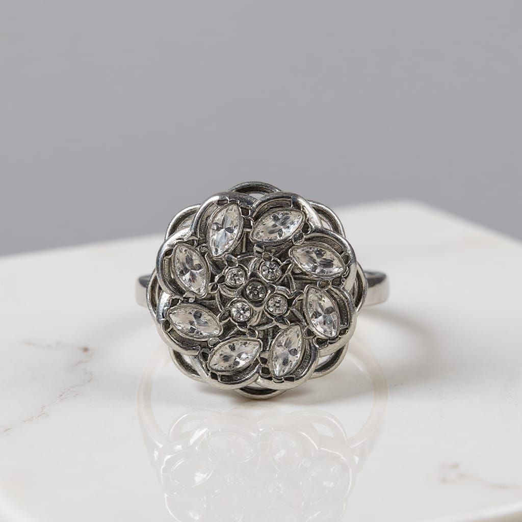 Bague rotative anti-stress AVA – argenté