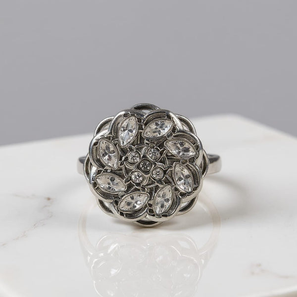 Bague rotative anti-stress AVA – argenté