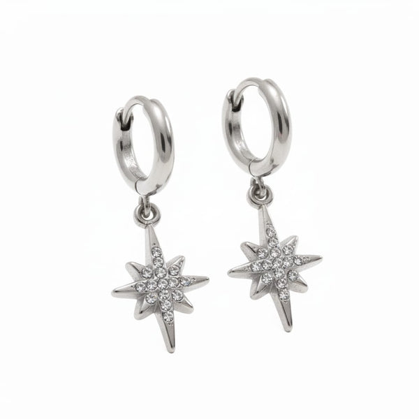 Boucles d’oreilles ÉTRIX – argenté