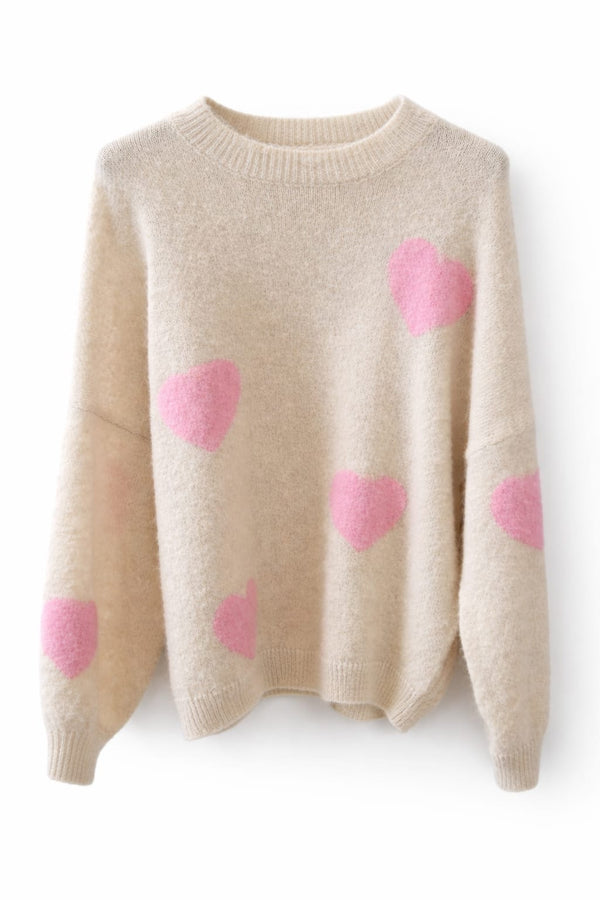 Pull motif cœur