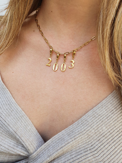 Collier "Année" - doré