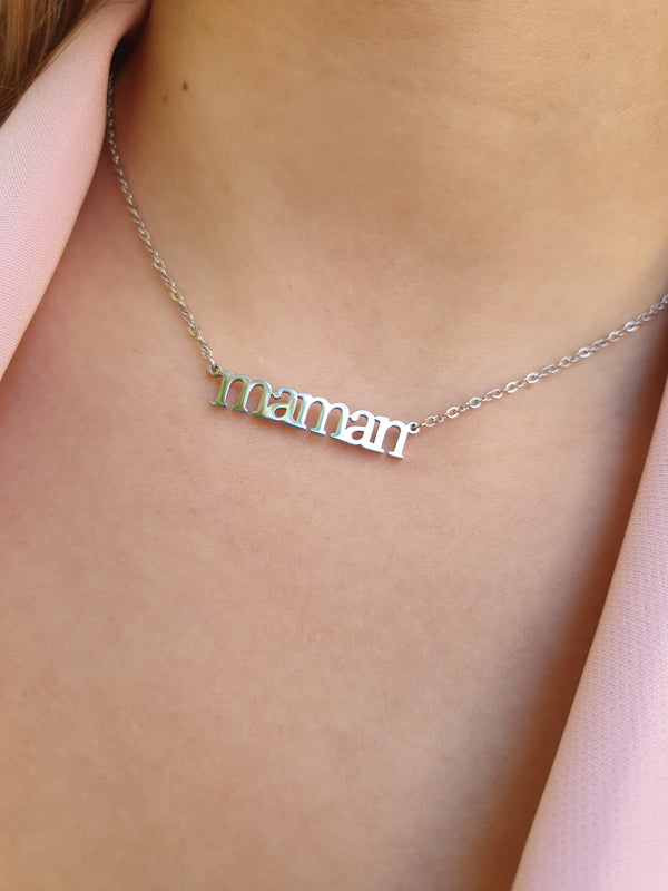 Collier MAMAN - argenté