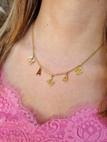 Collier MAMAN - doré