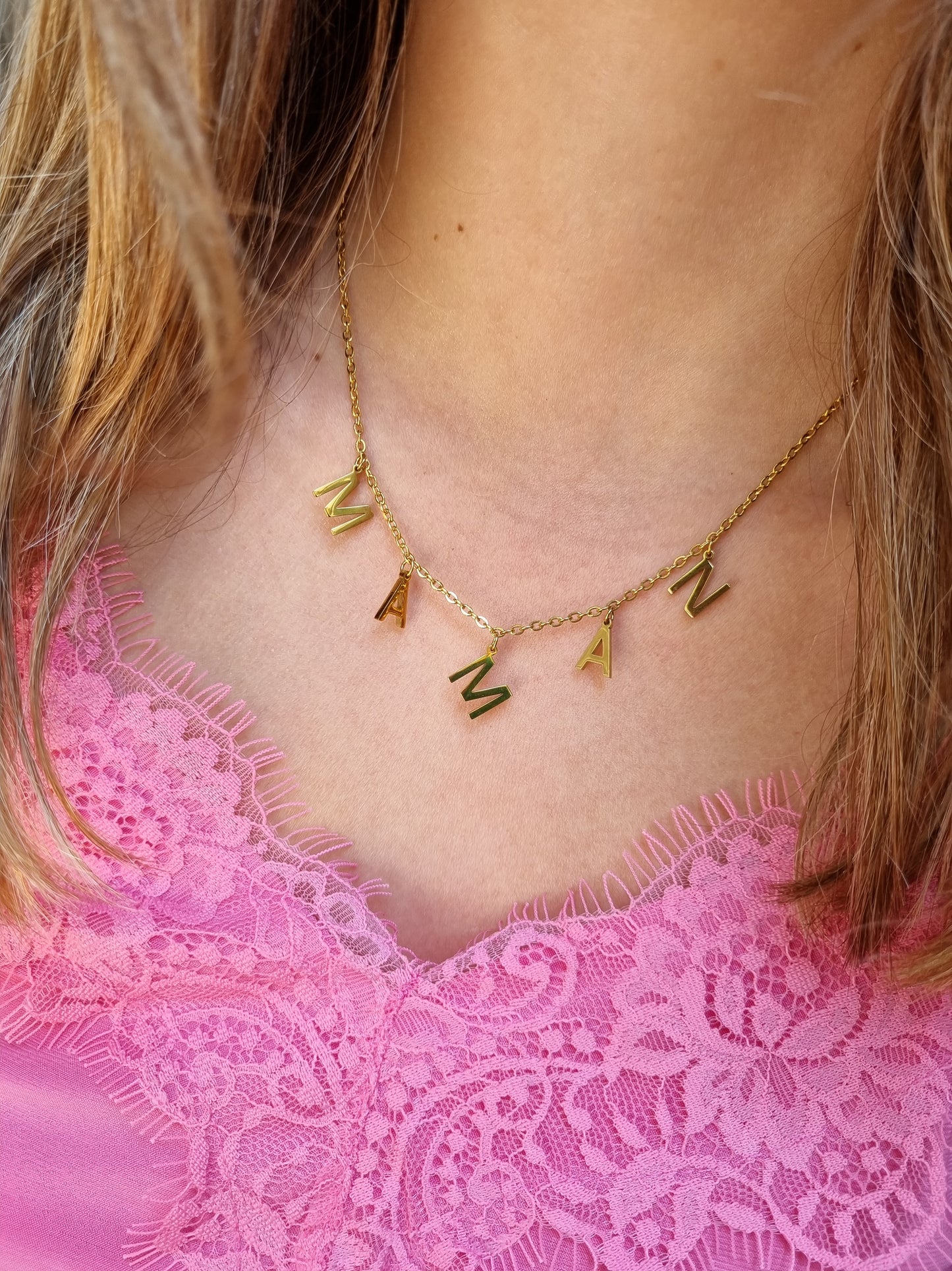 Collier MAMAN - doré