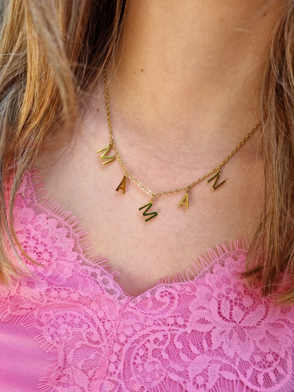 Collier MAMAN - doré