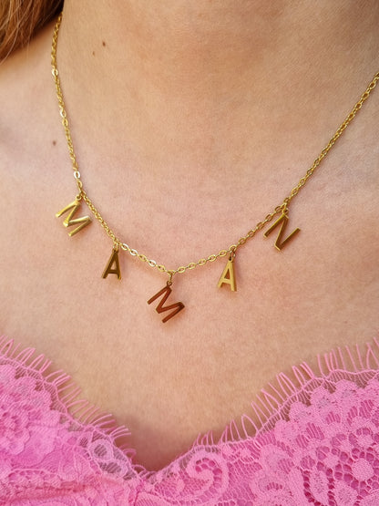 Collier MAMAN - doré