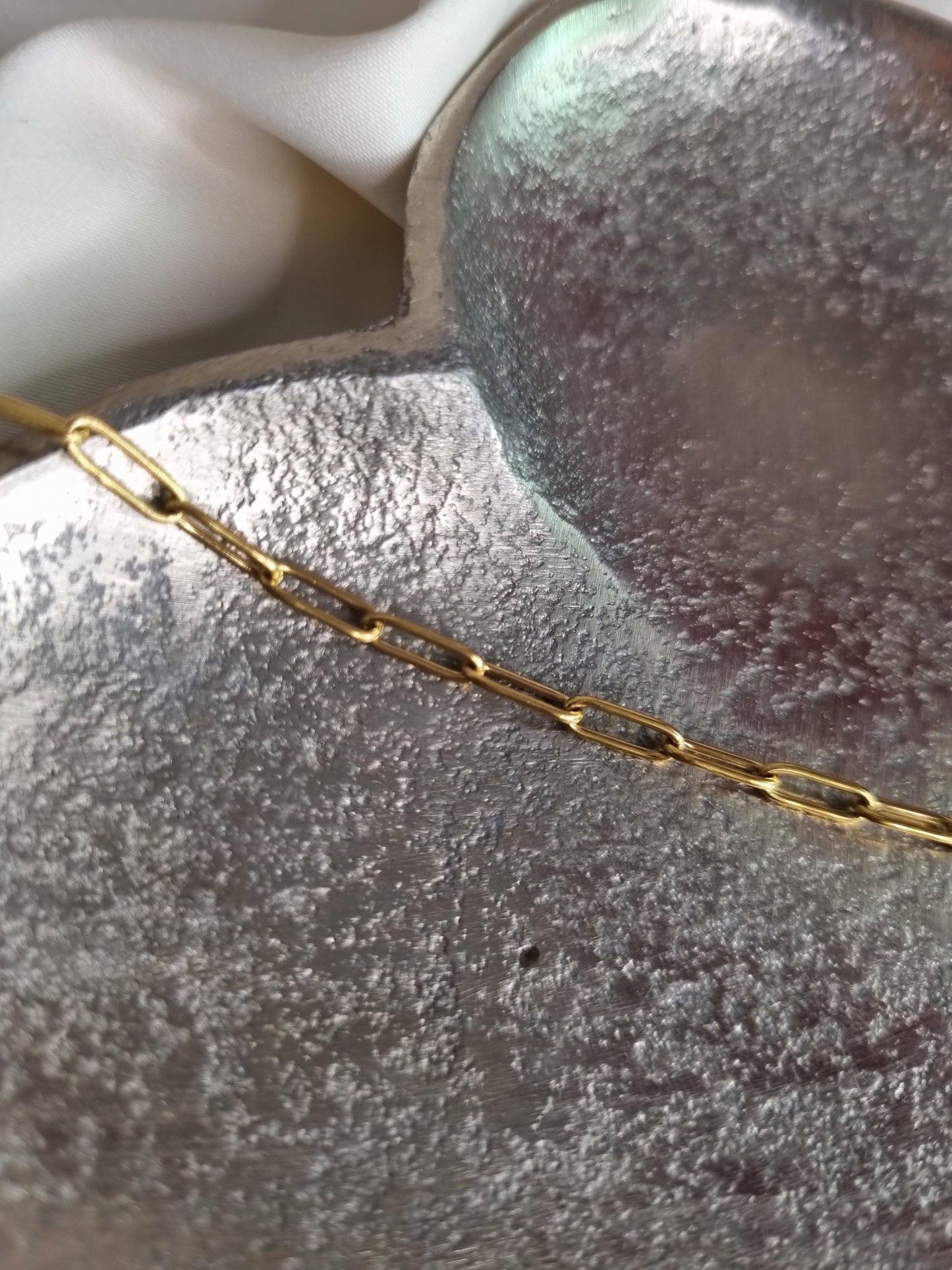 Bracelet petits maillons - doré