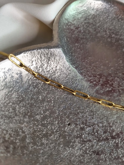Bracelet petits maillons - doré
