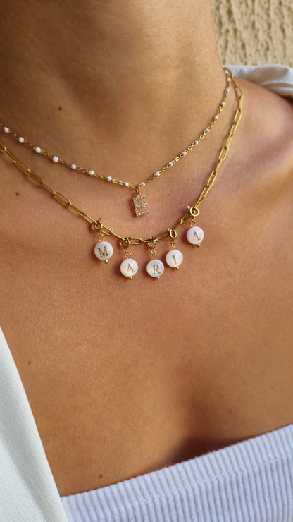 Collier HENA (personnalisable) - doré