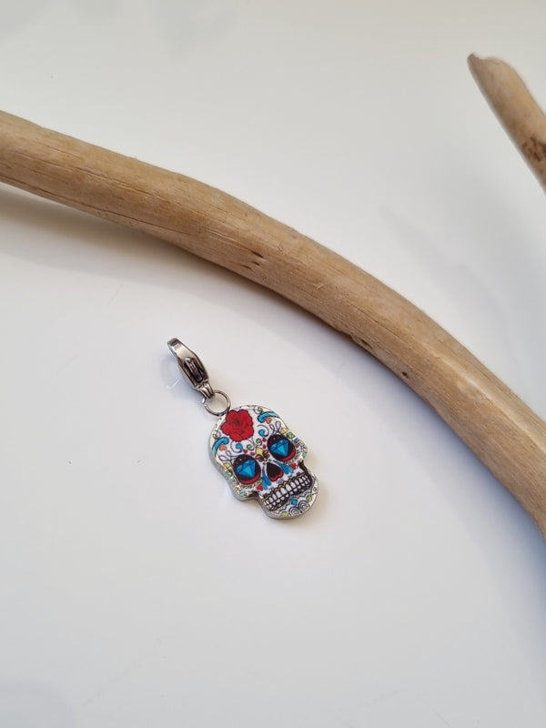 Charm Skull Head | multicolore - argenté
