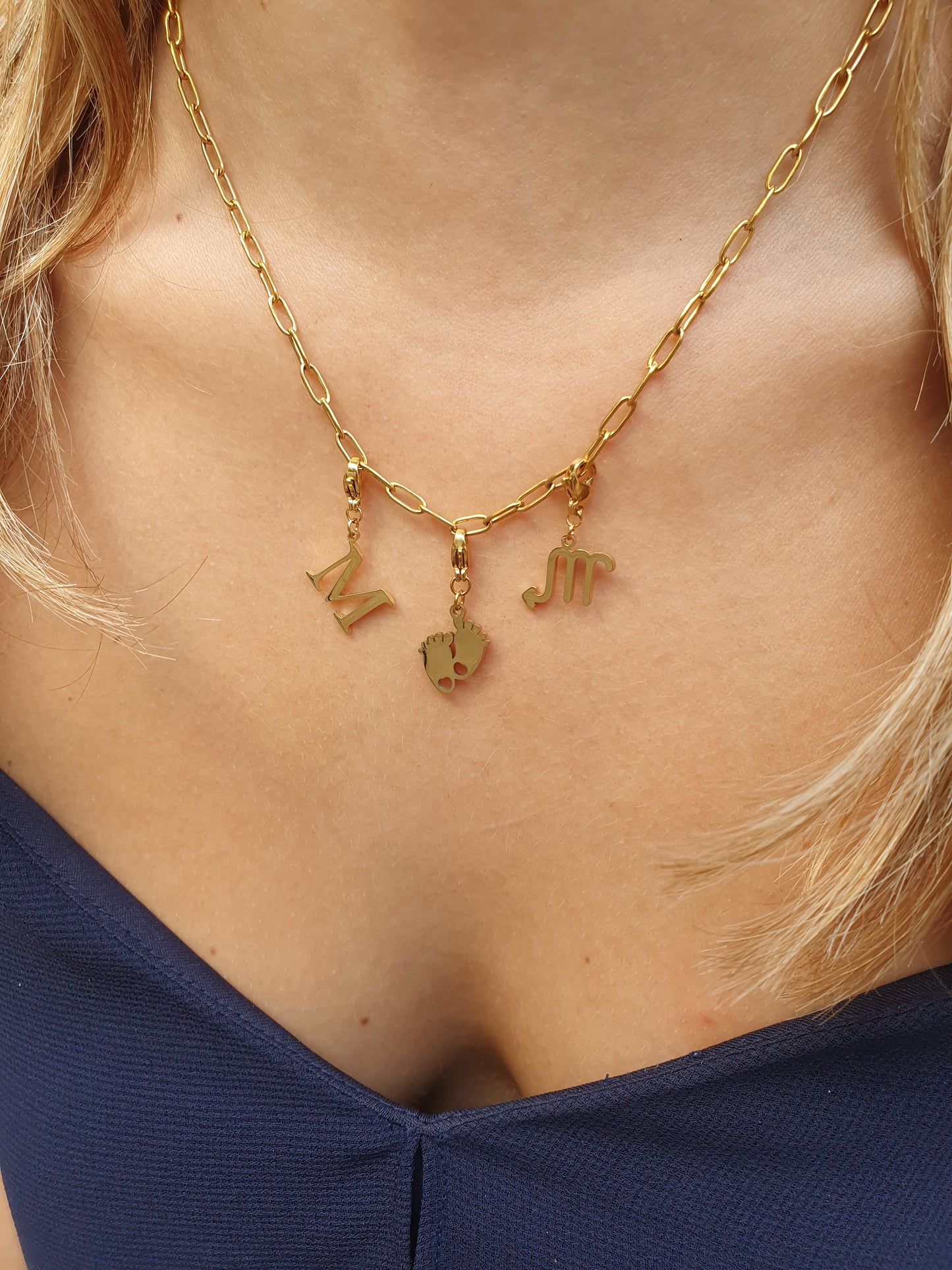 Collier de naissance - doré