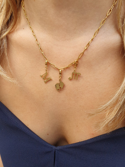 Collier de naissance - doré