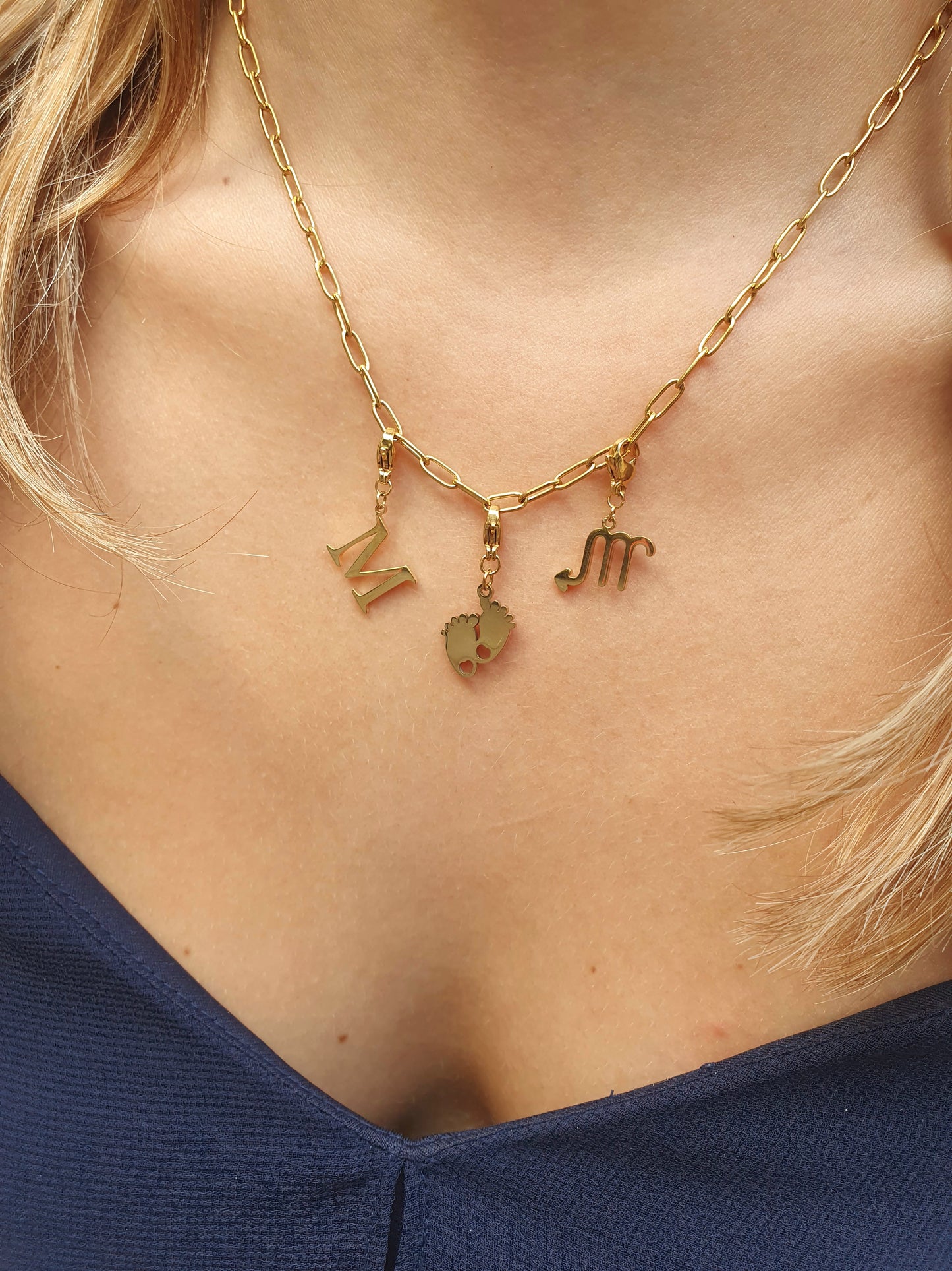 Collier de naissance - doré