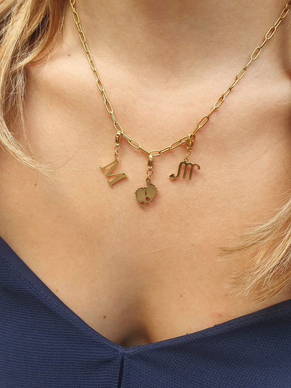 Collier de naissance - doré