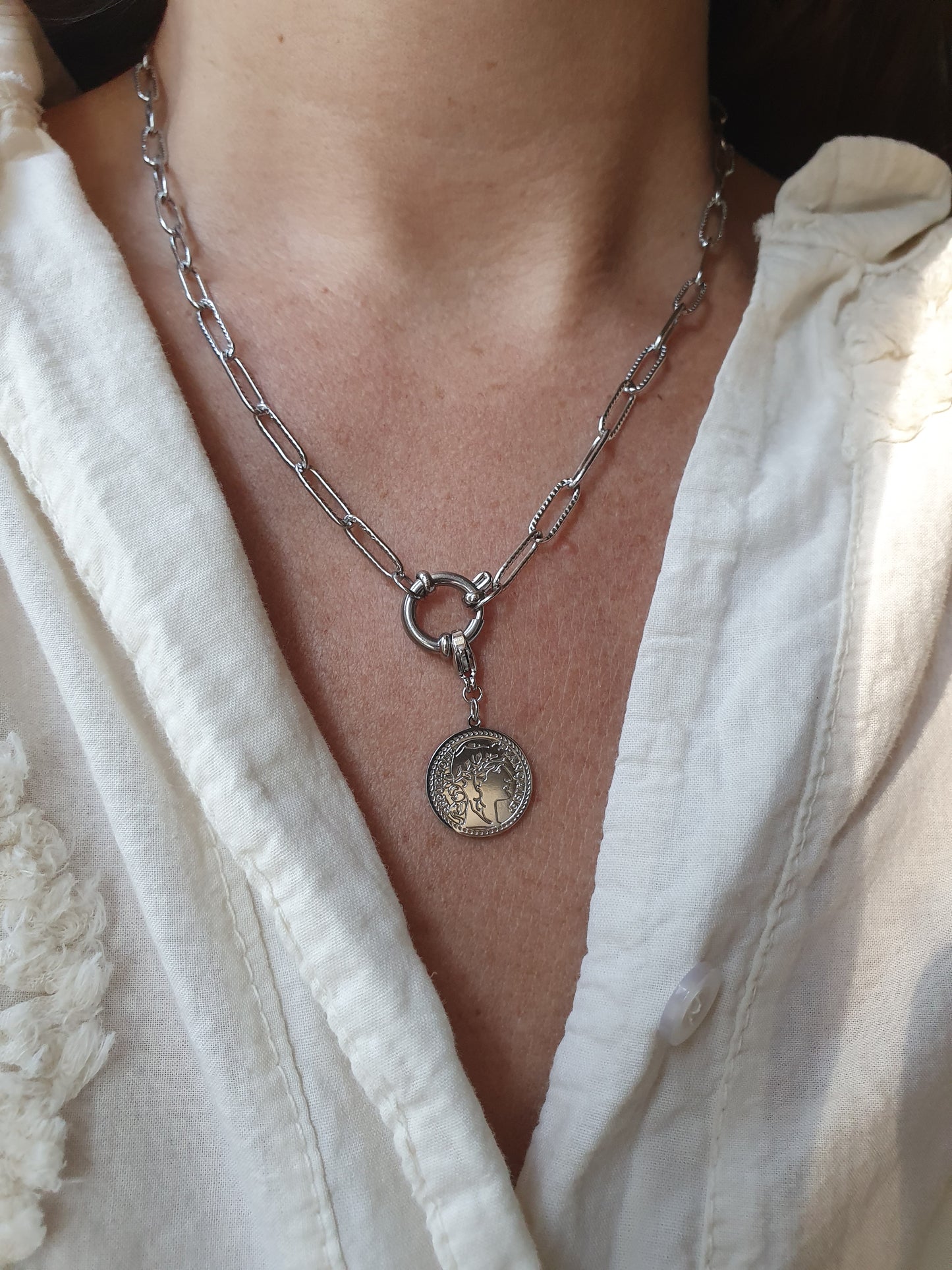 Collier ESSENZA (personnalisable) - argenté