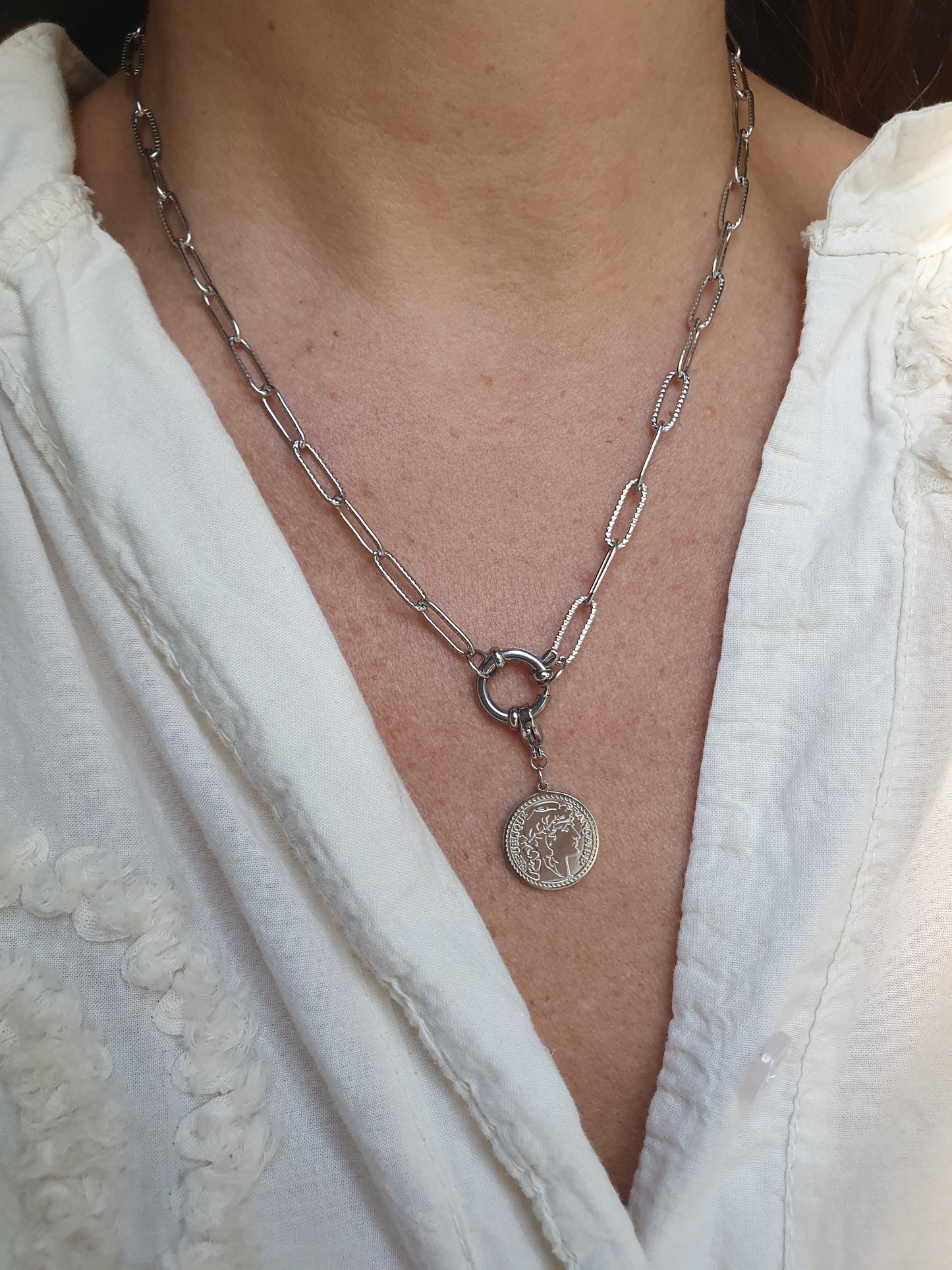 Collier ESSENZA (personnalisable) - argenté