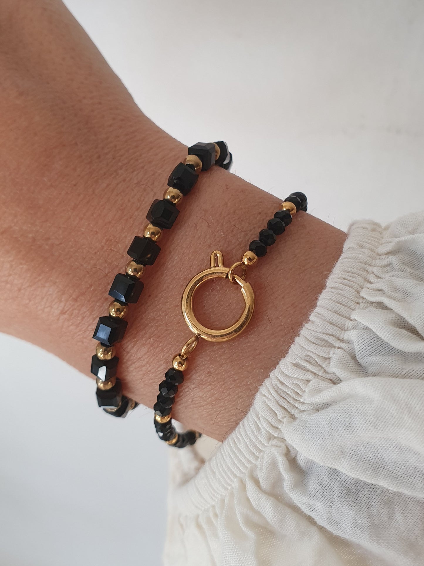 Bracelet TESSYA (personnalisable) - doré/coloris au choix