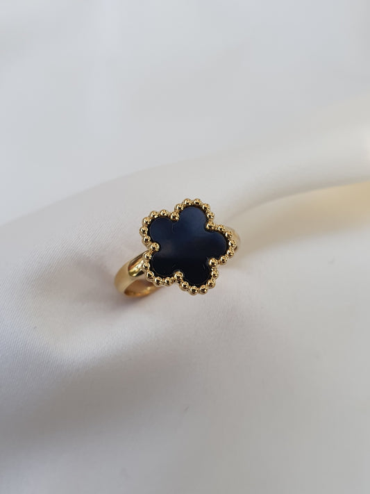 Bague SHEILA - doré/noir
