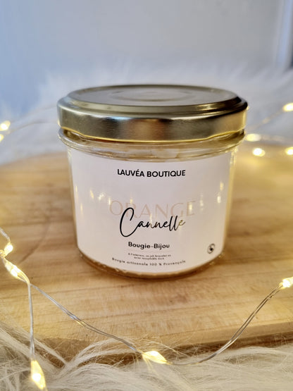 Bougie-Bijou gourmande - Orange cannelle