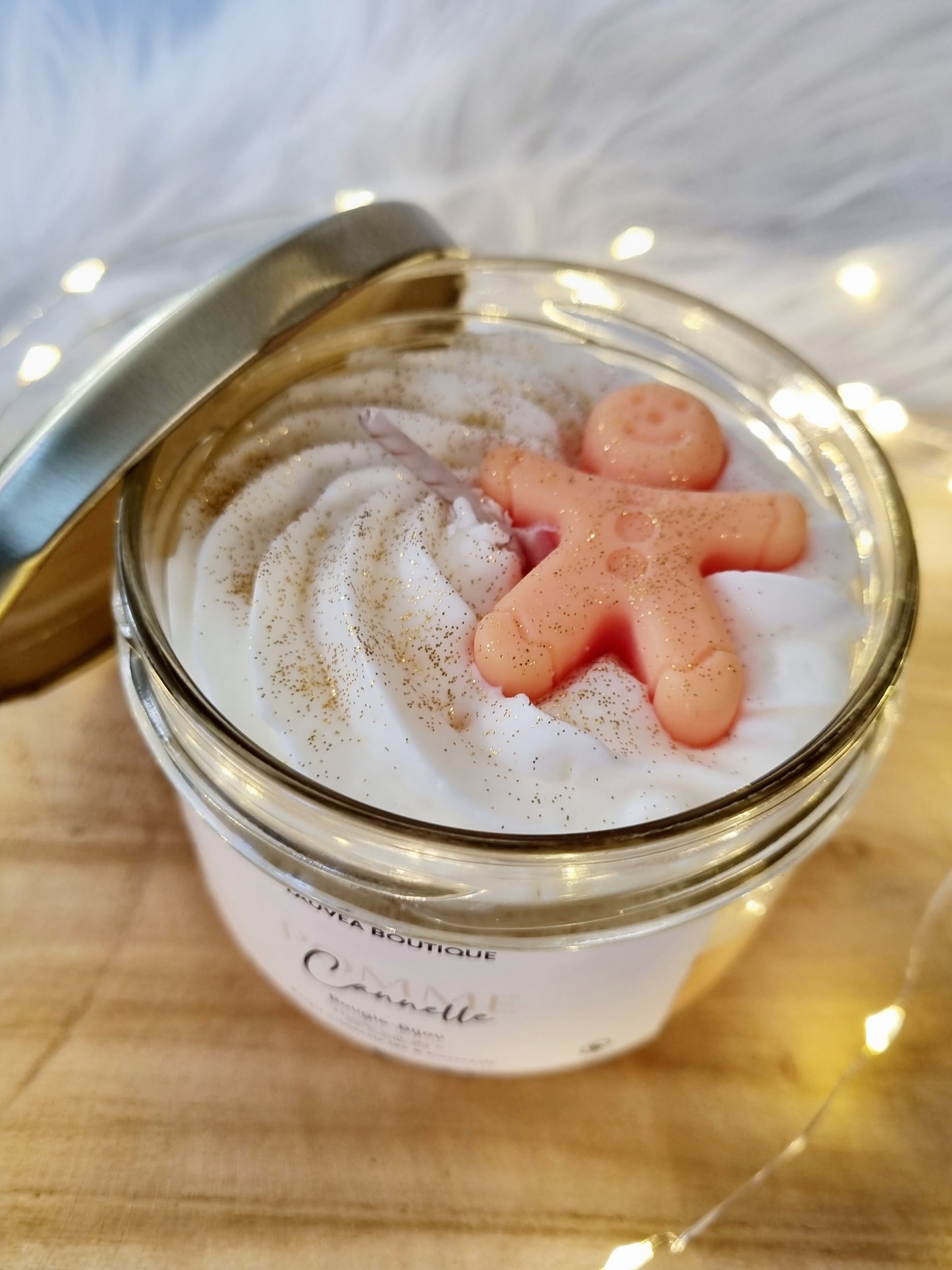 Bougie-Bijou gourmande - Pomme cannelle