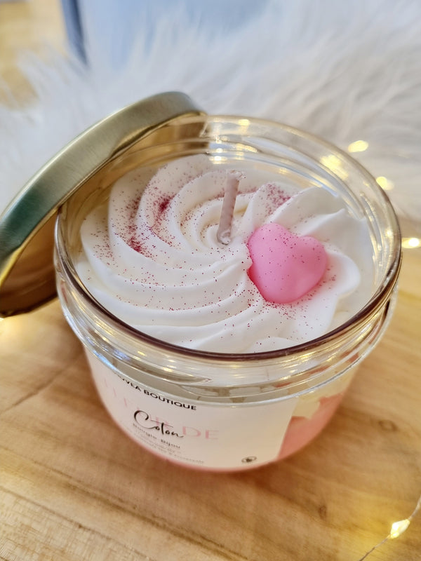 Bougie-Bijou gourmande - Fleur de coton