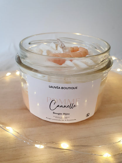 Bougie-Bijou gourmande - Pomme cannelle