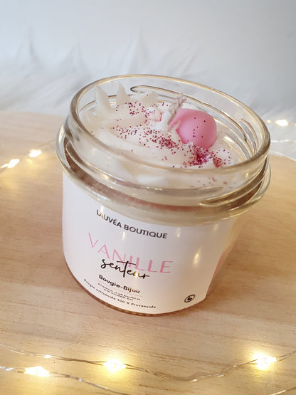 Bougie-Bijou gourmande - Vanille