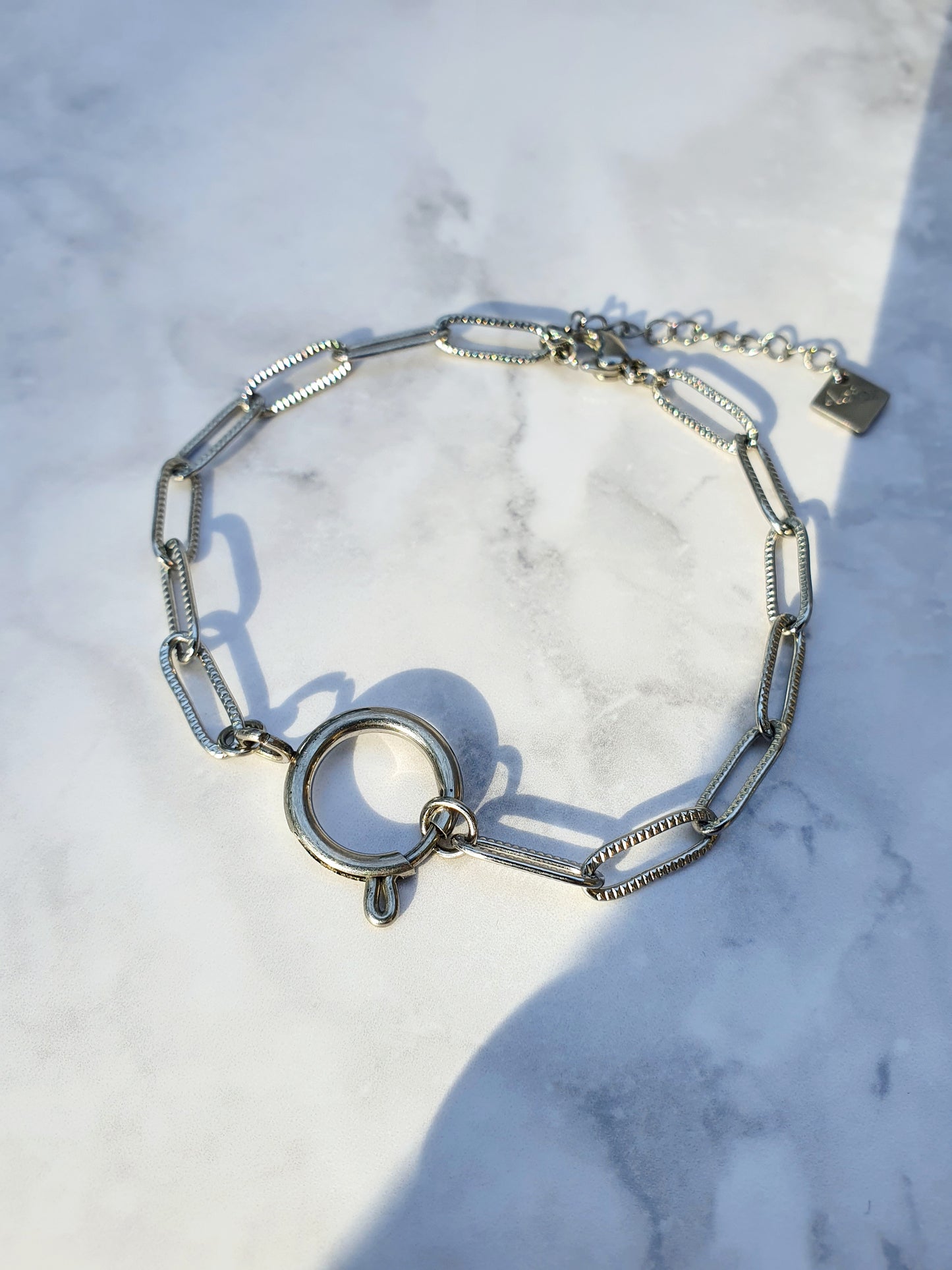 Bracelet SERENA (personnalisable) - argenté